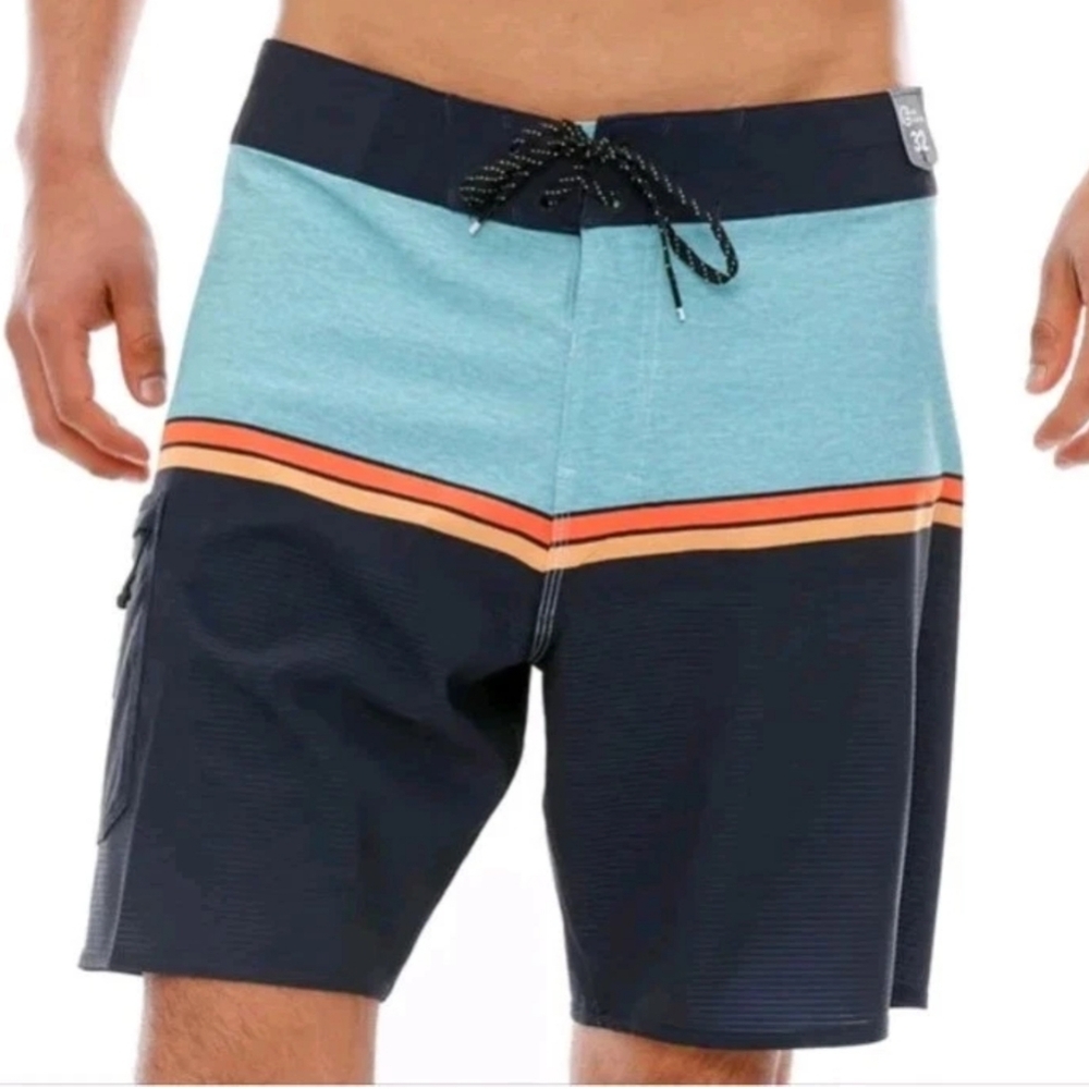 Billabong Airlite Recycler 50/50 Boardshorts Sz 36 Blue Haze Surfer Nautical Nwt